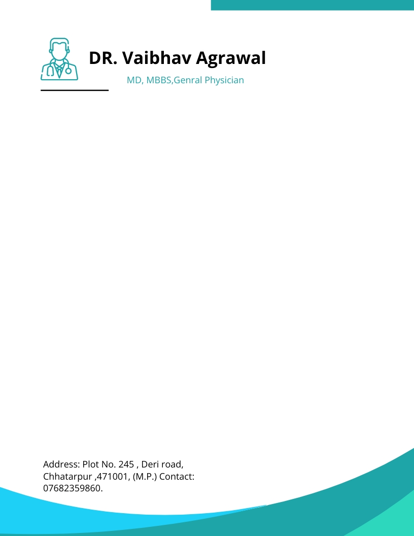 Medical Doctor Letterhead Template - Download in Word, Google Docs ...