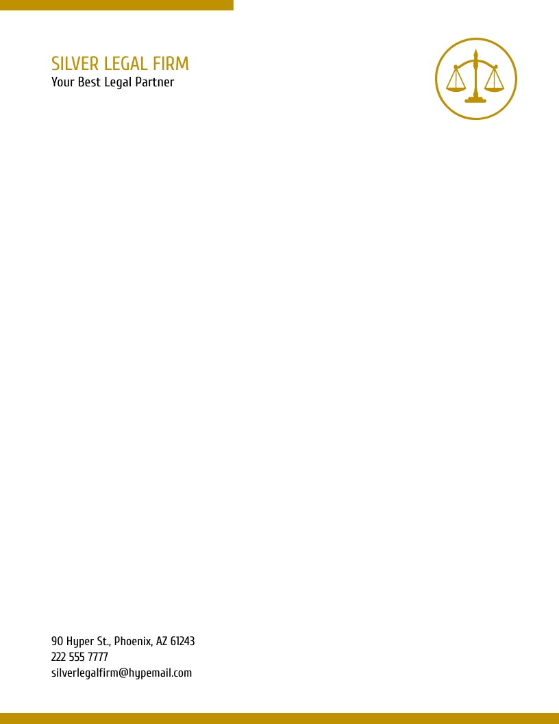 Legal Advocacy Letterhead Template - Download in Word, Google Docs ...