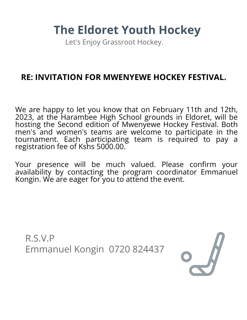 FREE Sports Letterhead Word Template Download