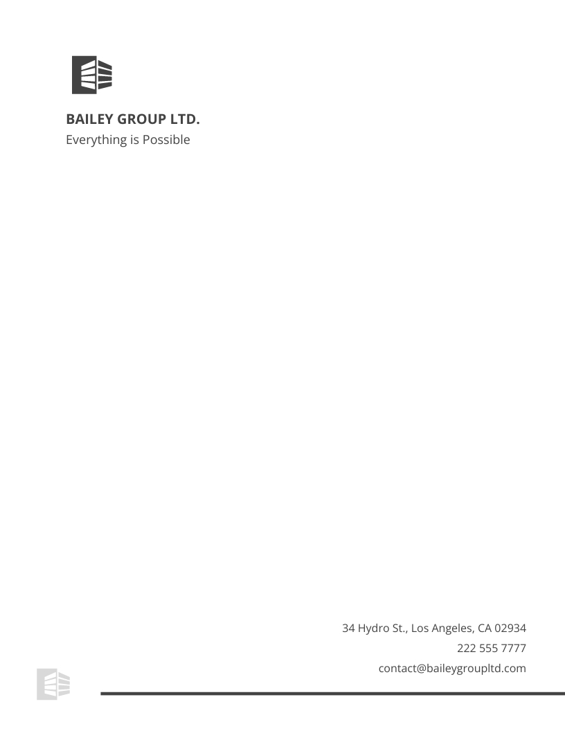 FREE Company Letterhead Template Download in Word, Google Docs, PDF