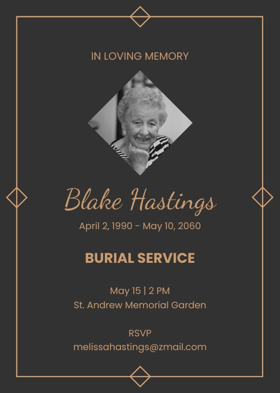 FREE Funeral Burial Word - Template Download | Template.net