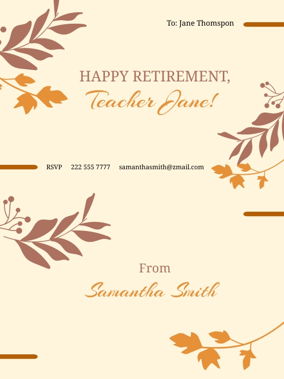 FREE Retirement Template Download in Word, Google Docs, Excel, PDF