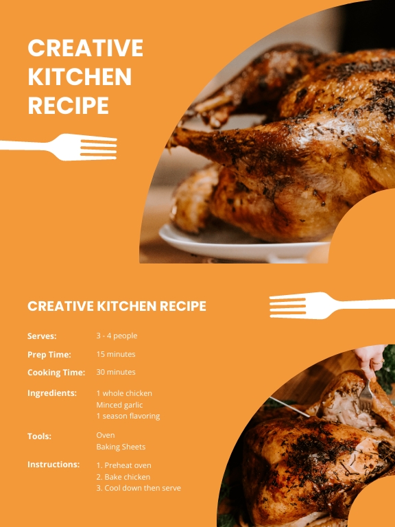 FREE Kitchen Recipe Card Word Template Download