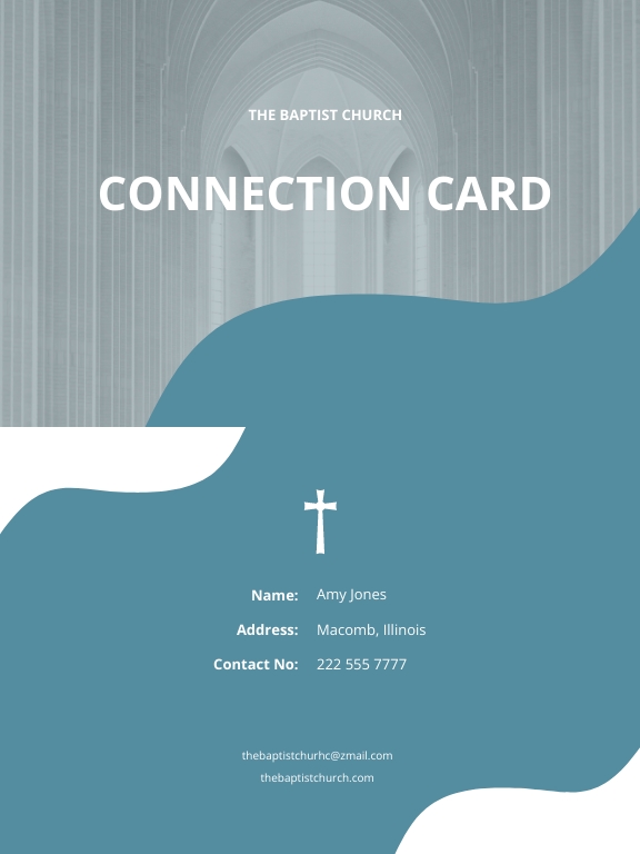 free church card template download in word google docs