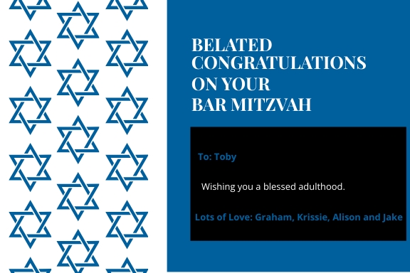 FREE Bar Mitzvah Card Template - Download in Word, Google Docs, PDF ...
