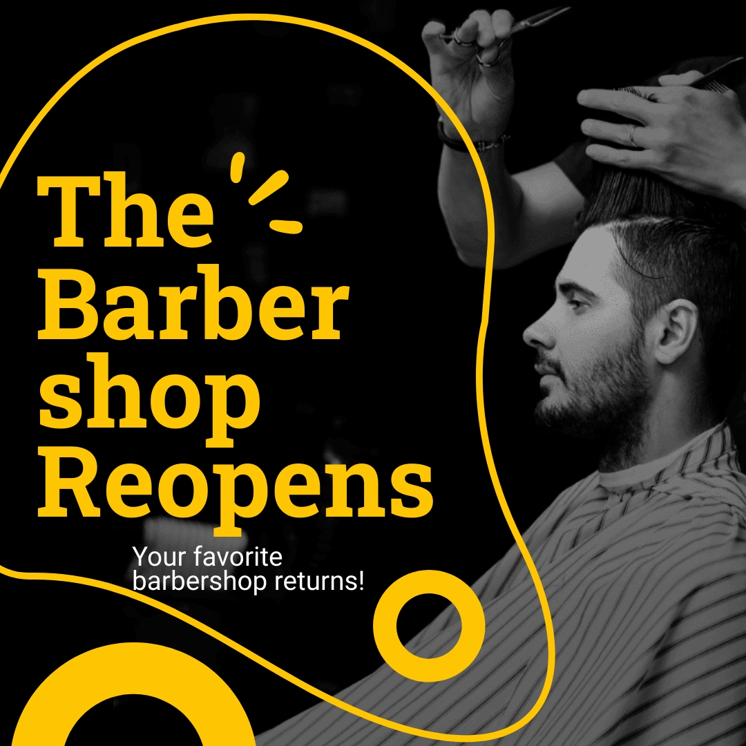 FREE Barber Shop Reopening Template Download in Word, Illustrator