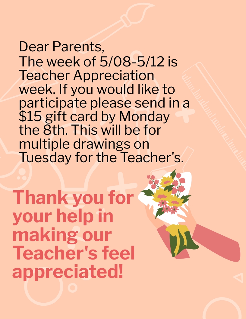 Free Teacher's Day Thank You Flyer Template - Download in Word, Google ...