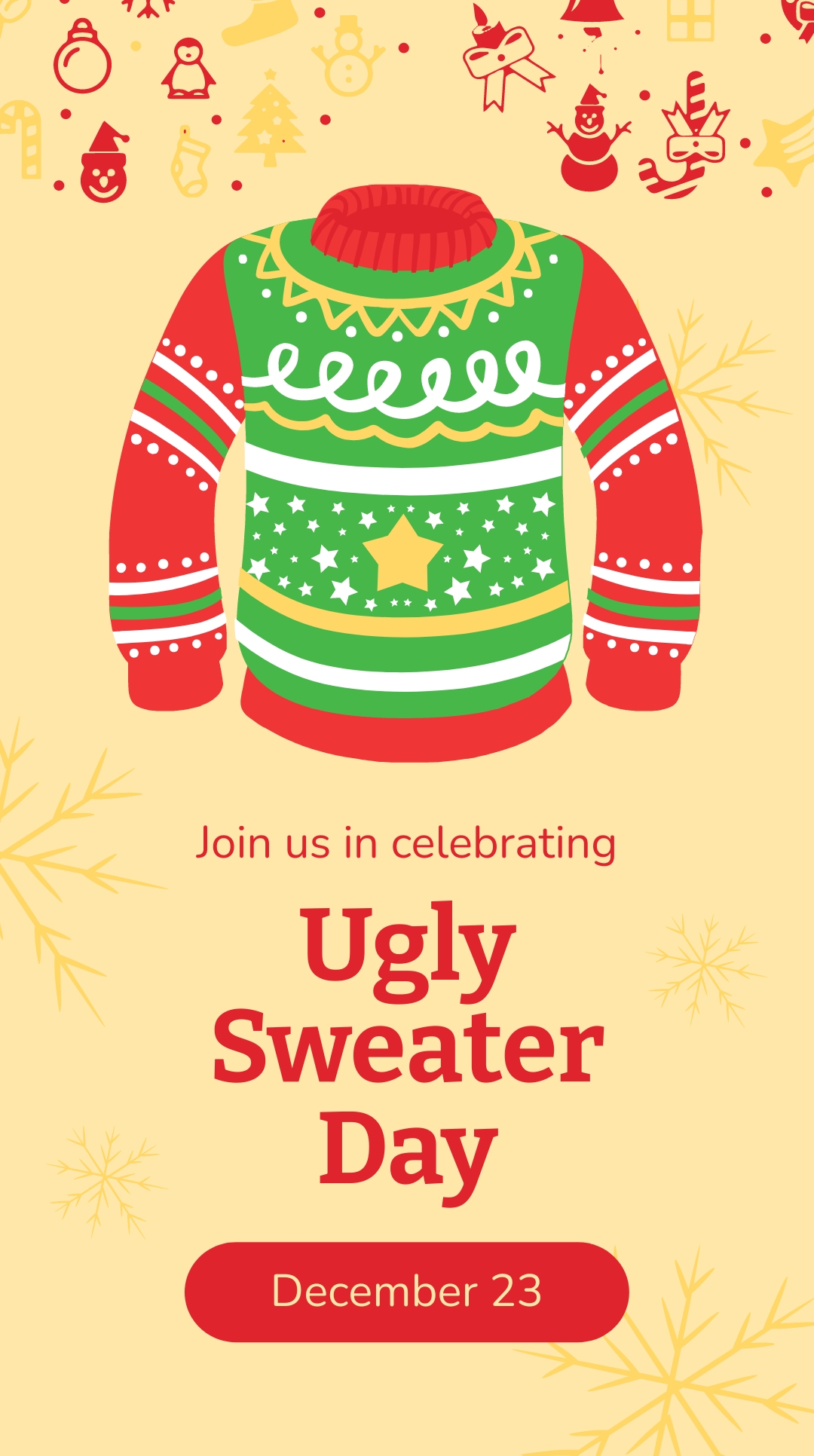 FREE Ugly Sweater Template - Download in Word, Google Docs, Illustrator