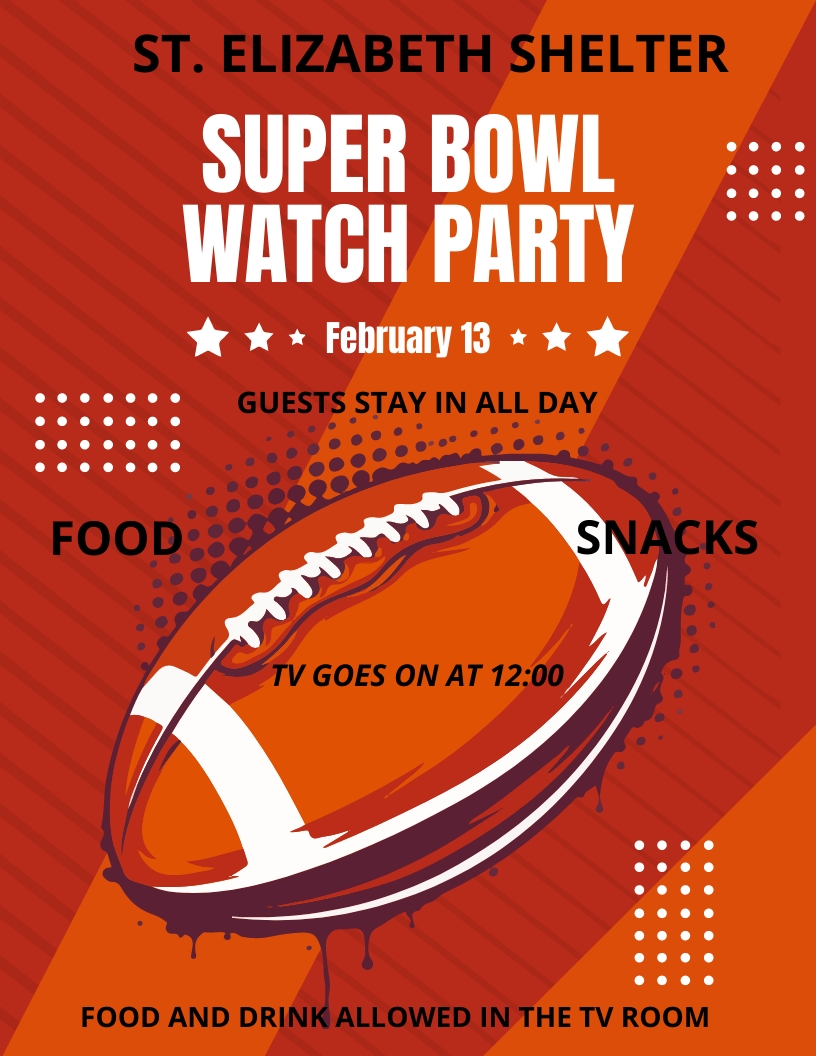 Superbowl Sunday Flyer Template