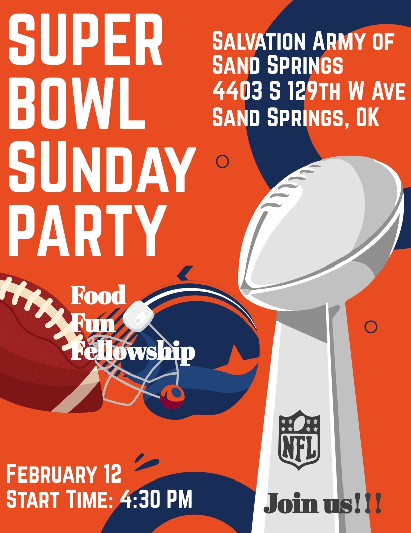 Free Super Bowl Watch Party Flyer Template - Download in Word