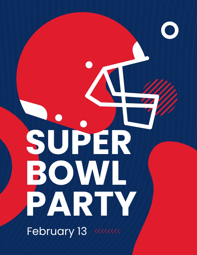 Free Super Bowl Watch Party Flyer Template - Download in Word