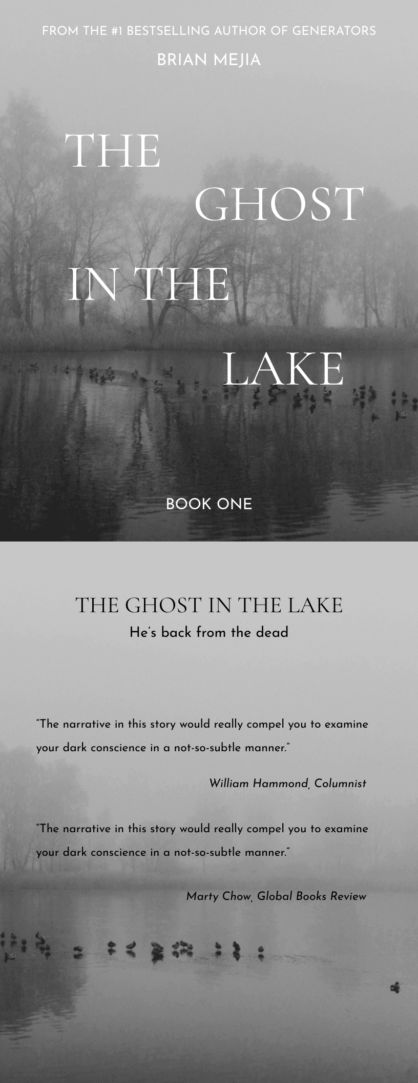 Free Black White Thriller Book Cover Template