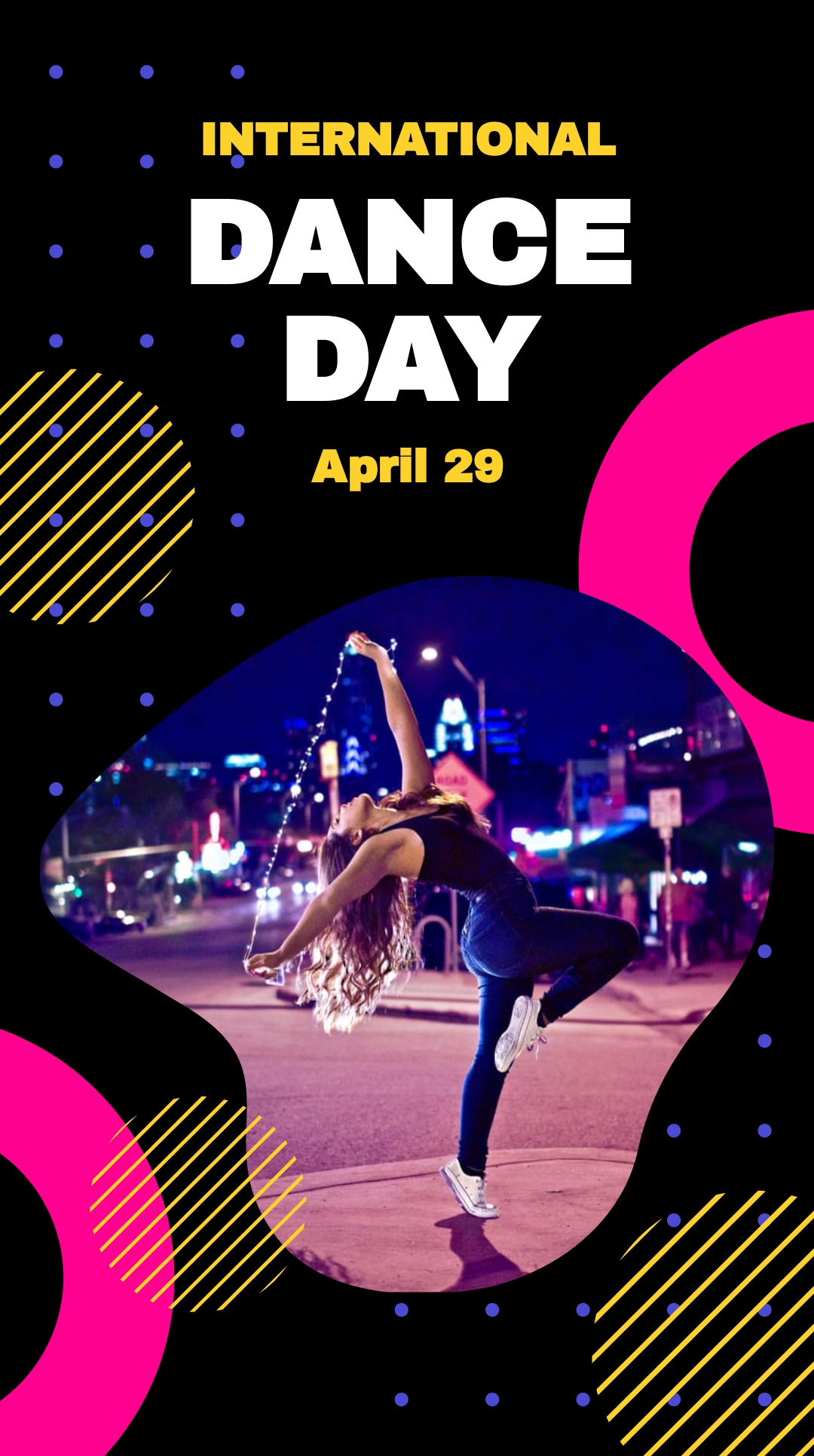 FREE Dance Whatsapp Template Download in JPG, PNG