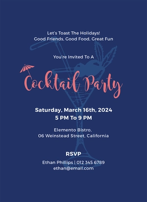 Cocktail Party Invitation Template