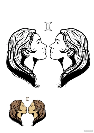 Old Gemini Coloring Page