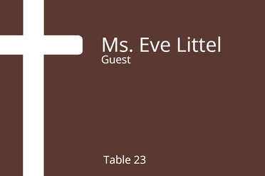 Modern Baptism Place Card