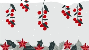 Winter Flower Background