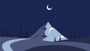 Winter Night Background