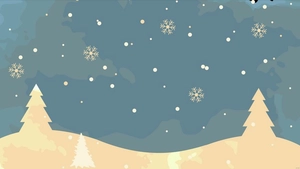 Watercolor Winter Background