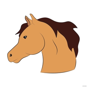 Quarter Horse Head clipart