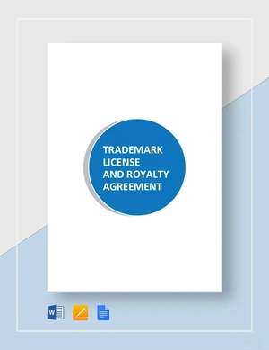 Trademark License and Royalty Agreement Template