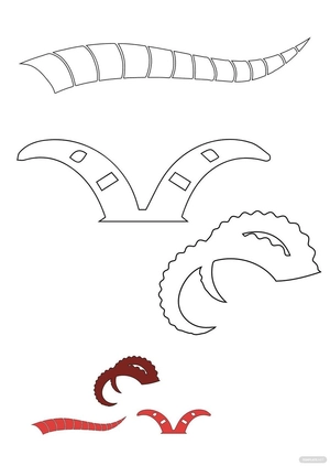 Capricorn Horn coloring page
