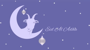 Purple Eid Al Adha Background