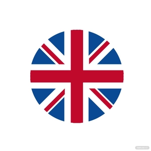 Round UK Flag Clipart
