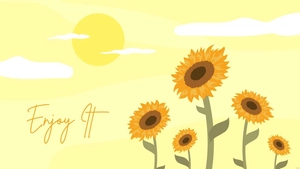 Sunset Sunflower Wallpaper