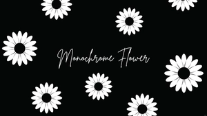 Black and White Sunflower Wallpaper