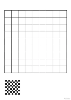 Checkered Flag Pattern coloring page