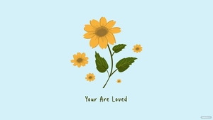 Watercolor Sunflower Wallpaper