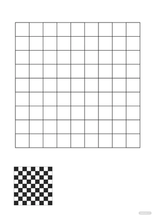 Seamless Checkered Flag Coloring Page