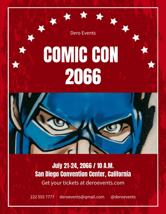 Comic Con Club Flyer