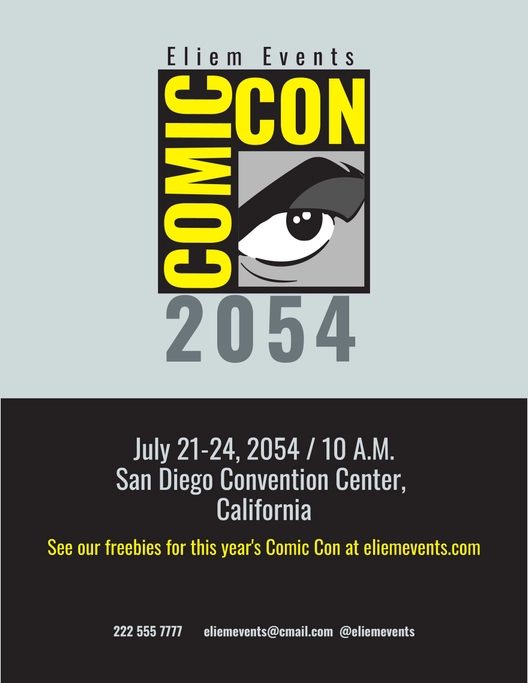 Comic Con Event Flyer Template