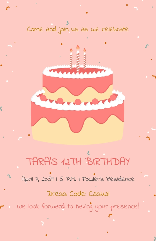 Girl Birthday Poster