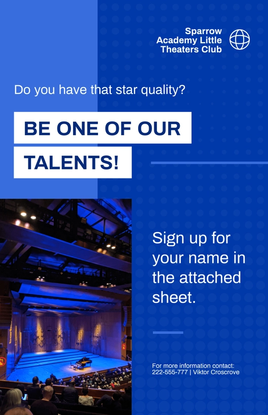 After School Club Poster Template