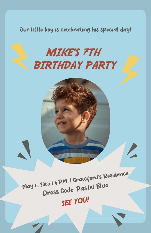 Boy Birthday Poster