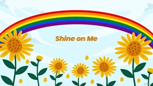 Rainbow Sunflower Wallpaper