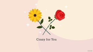 Rose and Sunflower Wallpaper