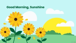 Good Morning Sunflower Wallpaper