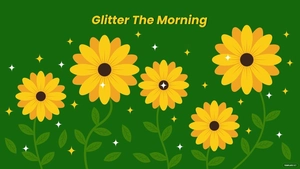 Glitter Sunflower Wallpaper