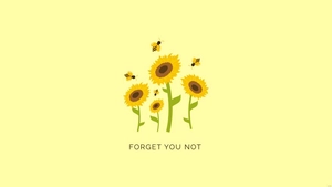 Sunflower and Bee Wallpaper
