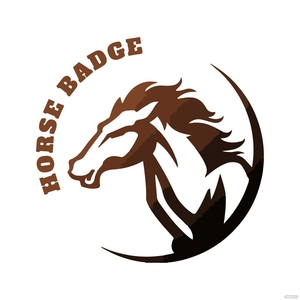 Horse Badge clipart