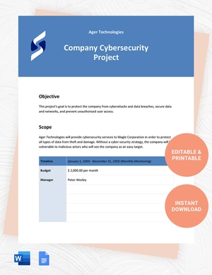 IT Project Scope Template