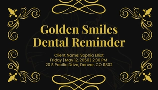 Vintage Appointment Card