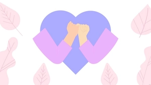 Purple Friendship Day Background