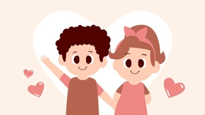 Cartoon Friendship Day Background