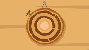 Wood Circle Background