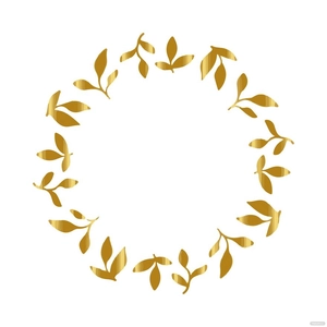 Gold Circle Frame clipart